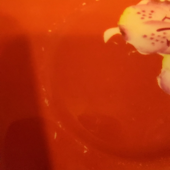 VTG Made In Occupied Japan Orange Floral Teacup and Saucer Orchid - Picture 13 of 13